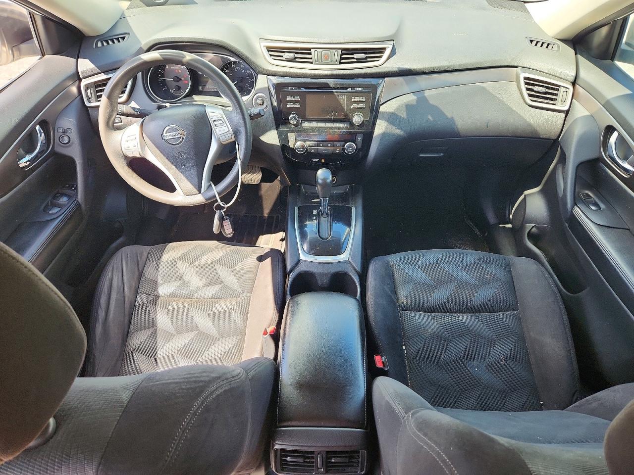2014 Nissan Rogue Sv White vin: 5N1AT2MV2EC850131