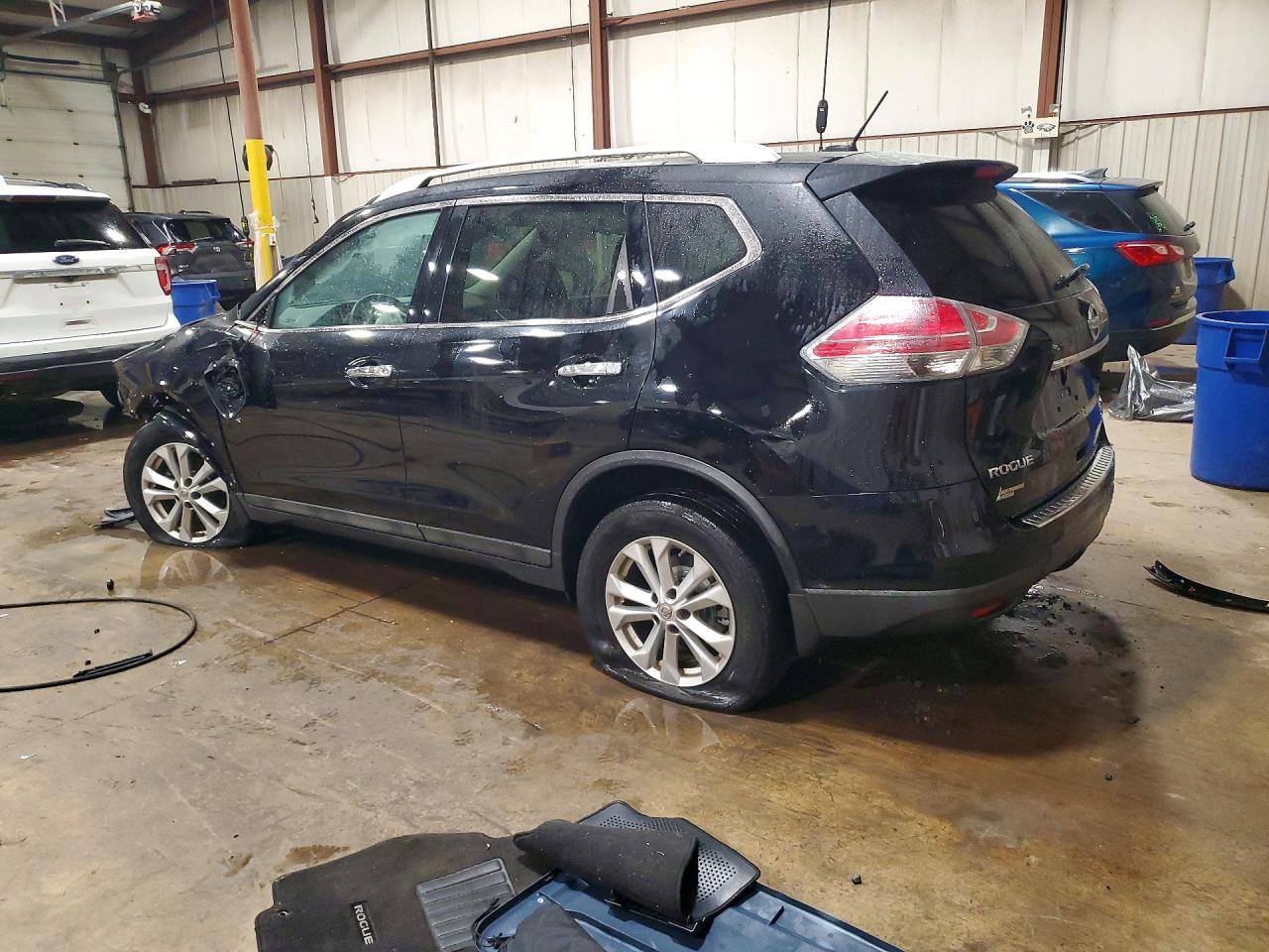 2014 Nissan Rogue Sv Black vin: 5N1AT2MV2EC851005