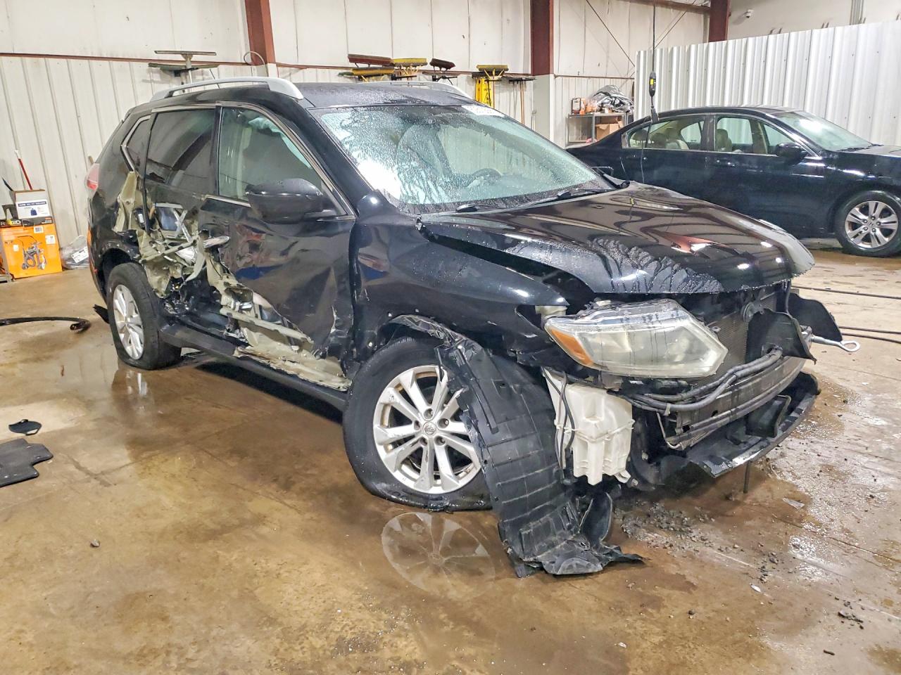 2014 Nissan Rogue Sv Black vin: 5N1AT2MV2EC851005