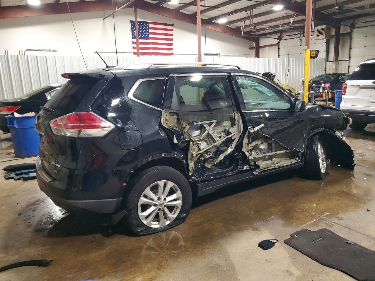 2014 Nissan Rogue Sv Black vin: 5N1AT2MV2EC851005