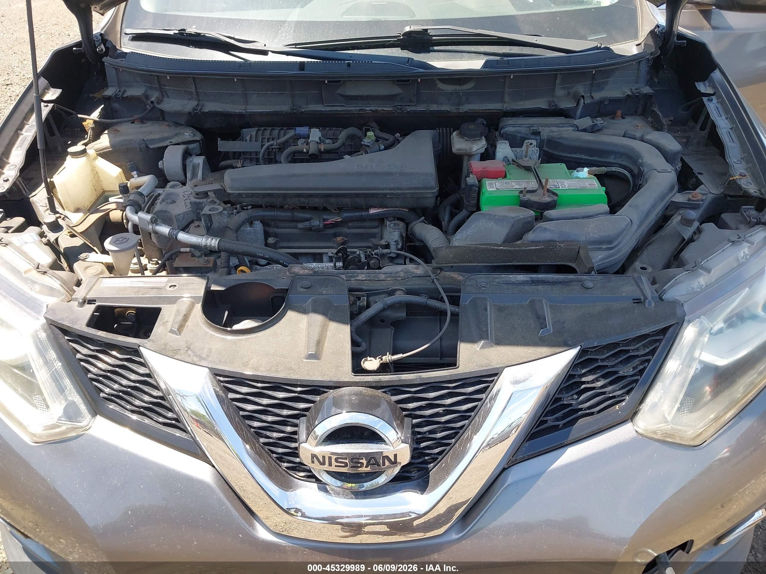 2014 Nissan Rogue Sl Gray vin: 5N1AT2MV2EC858536