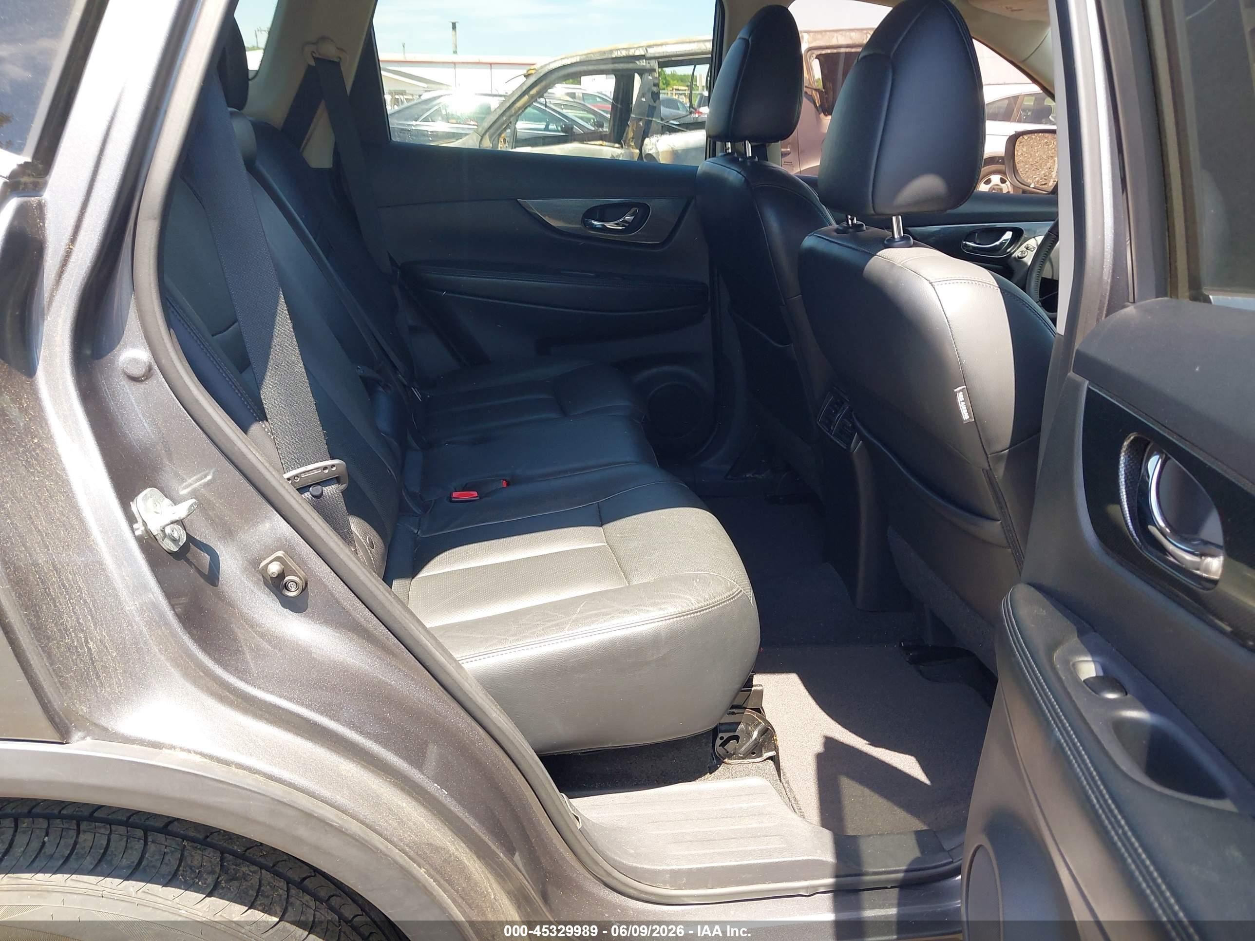 2014 Nissan Rogue Sl Gray vin: 5N1AT2MV2EC858536
