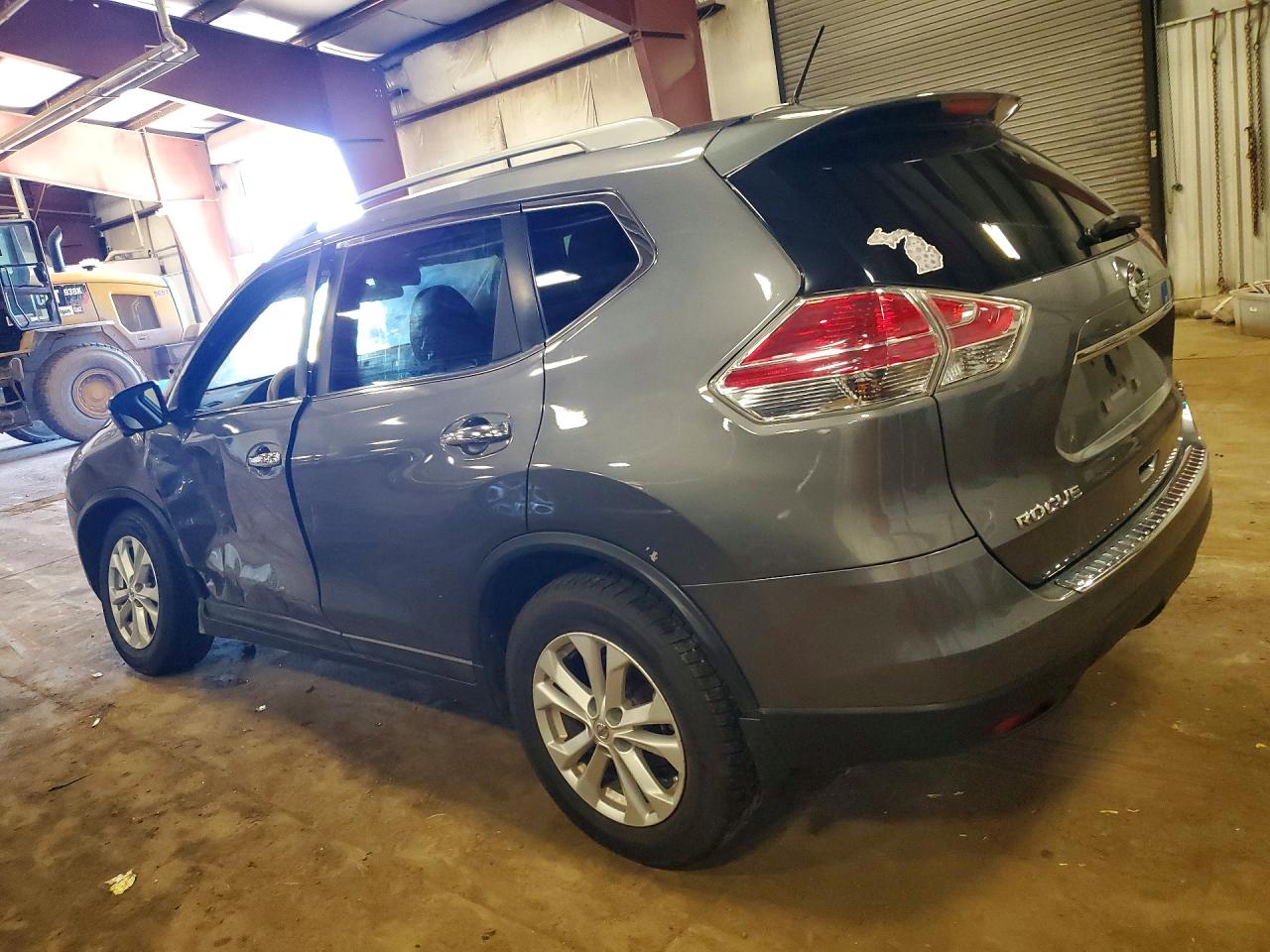 2014 Nissan Rogue Sv Gray vin: 5N1AT2MV2EC862084