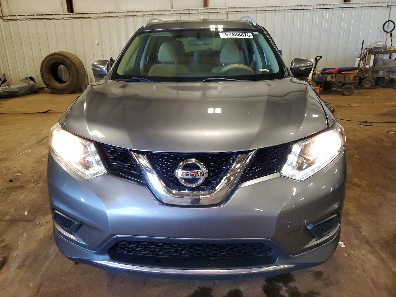 2014 Nissan Rogue Sv Gray vin: 5N1AT2MV2EC862084