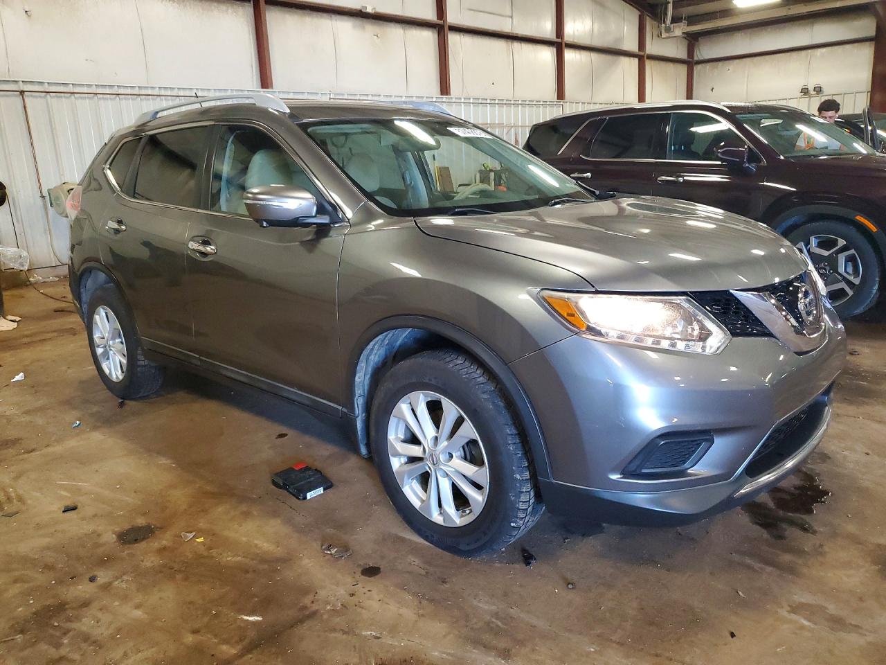 2014 Nissan Rogue Sv Gray vin: 5N1AT2MV2EC862084