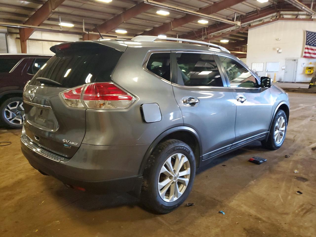 2014 Nissan Rogue Sv Gray vin: 5N1AT2MV2EC862084