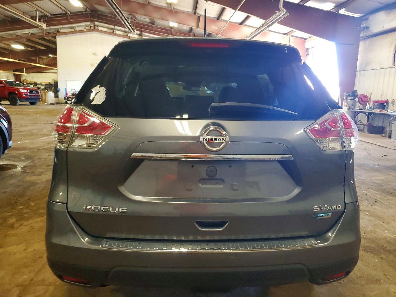 2014 Nissan Rogue Sv Gray vin: 5N1AT2MV2EC862084