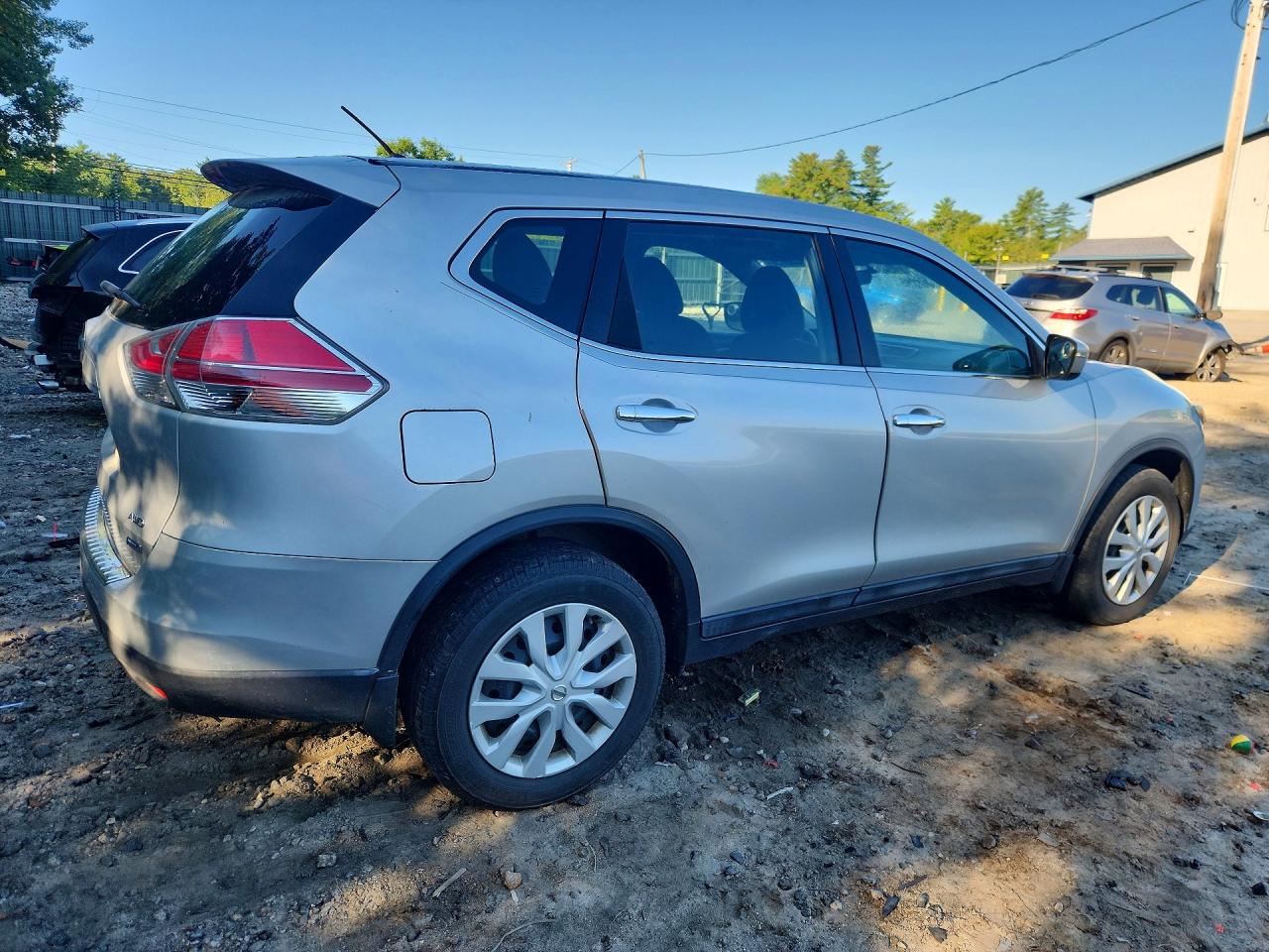 2014 Nissan Rogue S Silver vin: 5N1AT2MV2EC863669