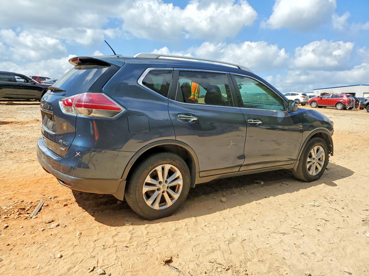 2014 Nissan Rogue Sv Blue vin: 5N1AT2MV2EC864711