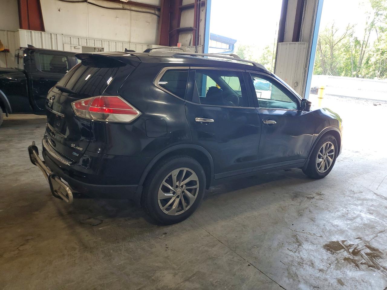 2014 Nissan Rogue Sl Black vin: 5N1AT2MV2EC864773