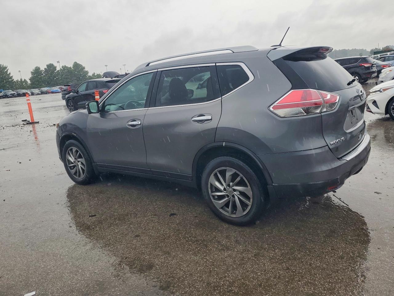 2014 Nissan Rogue Sl Gray vin: 5N1AT2MV2EC870850
