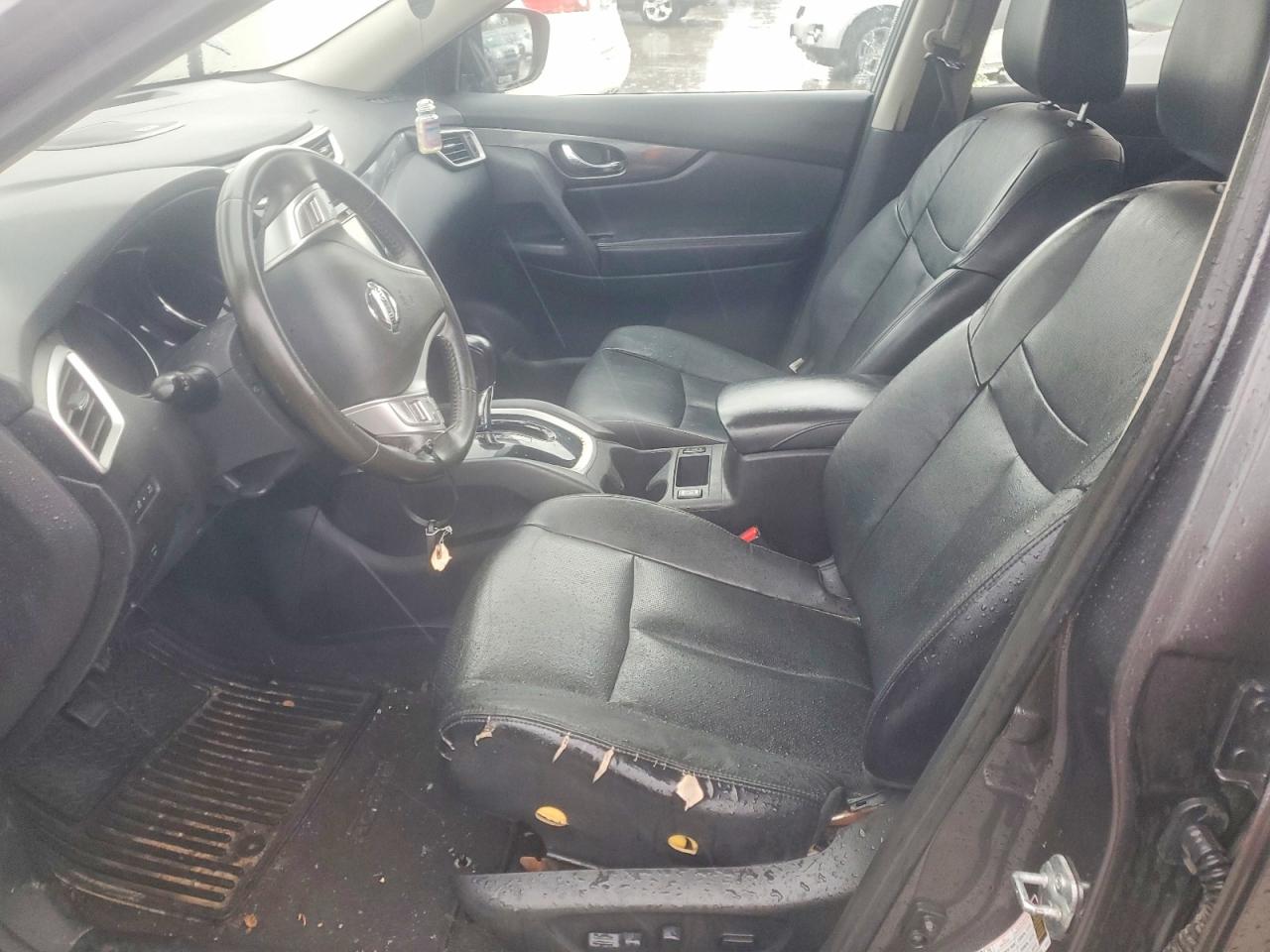 2014 Nissan Rogue Sl Gray vin: 5N1AT2MV2EC870850
