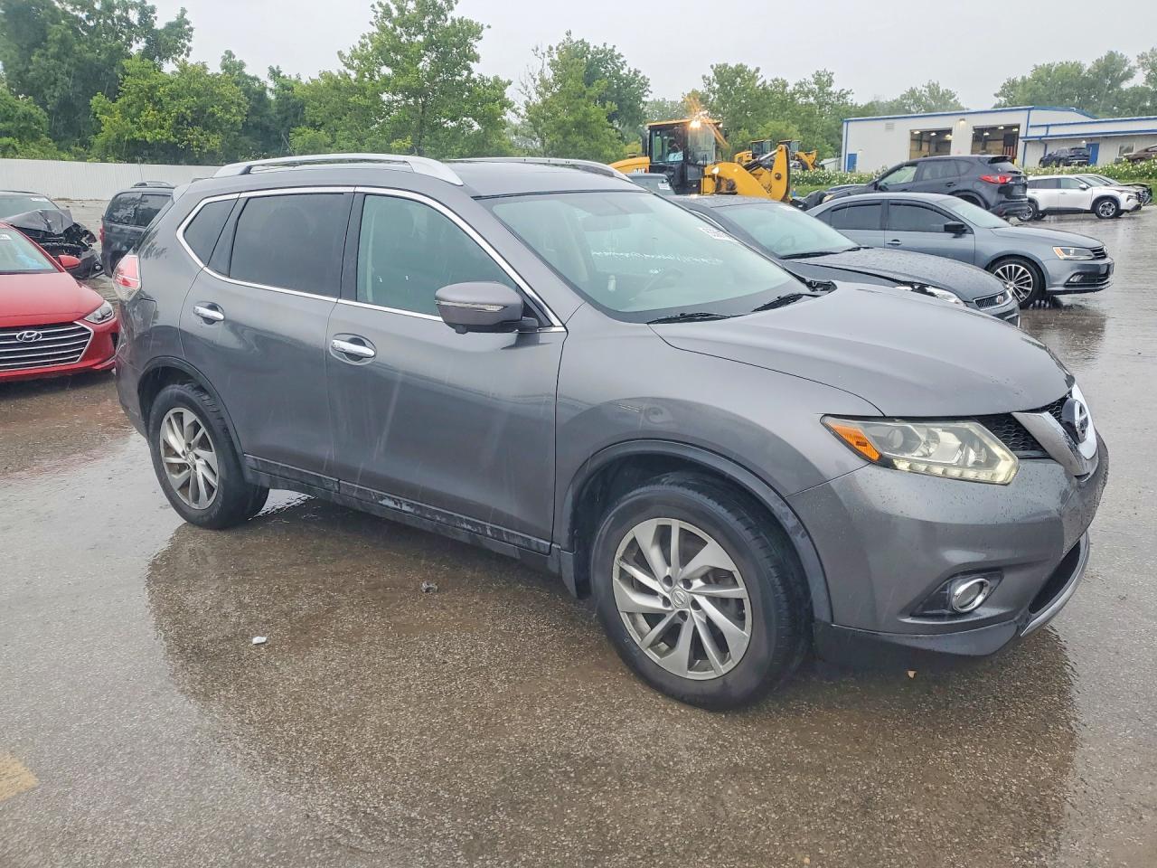 2014 Nissan Rogue Sl Gray vin: 5N1AT2MV2EC870850