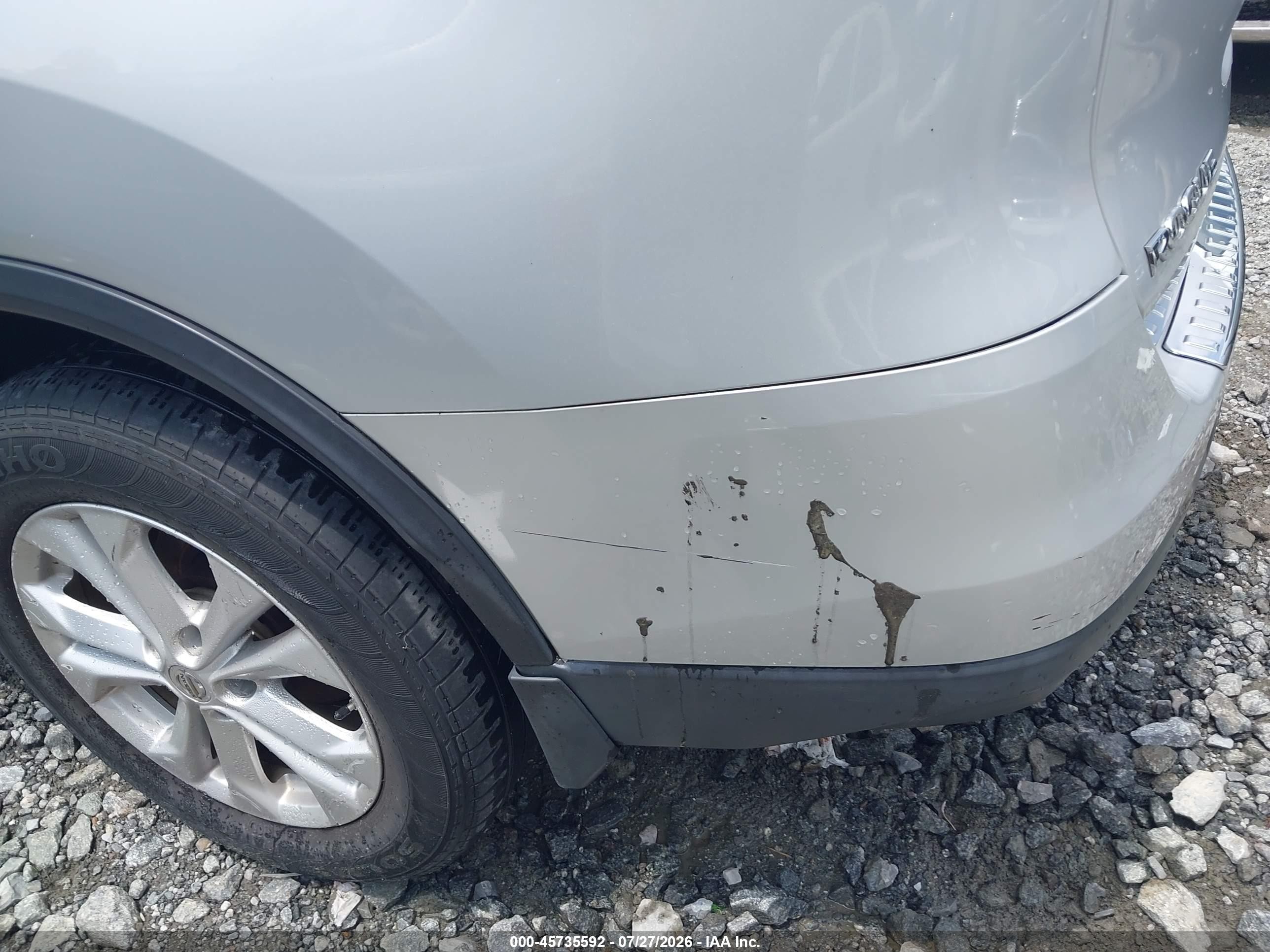 2015 Nissan Rogue Sv Silver vin: 5N1AT2MV2FC753075