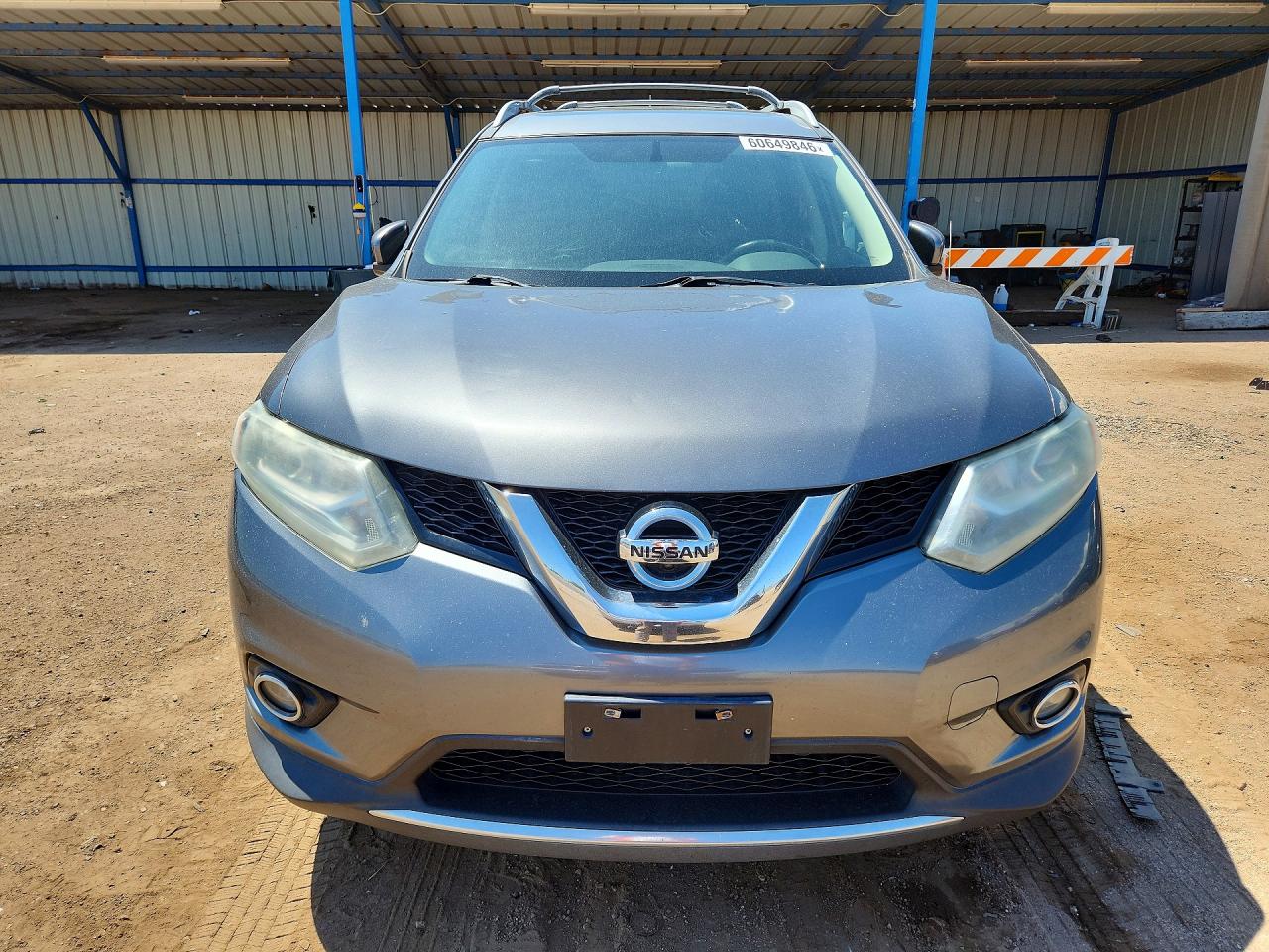 2015 Nissan Rogue Sl Gray vin: 5N1AT2MV2FC762648