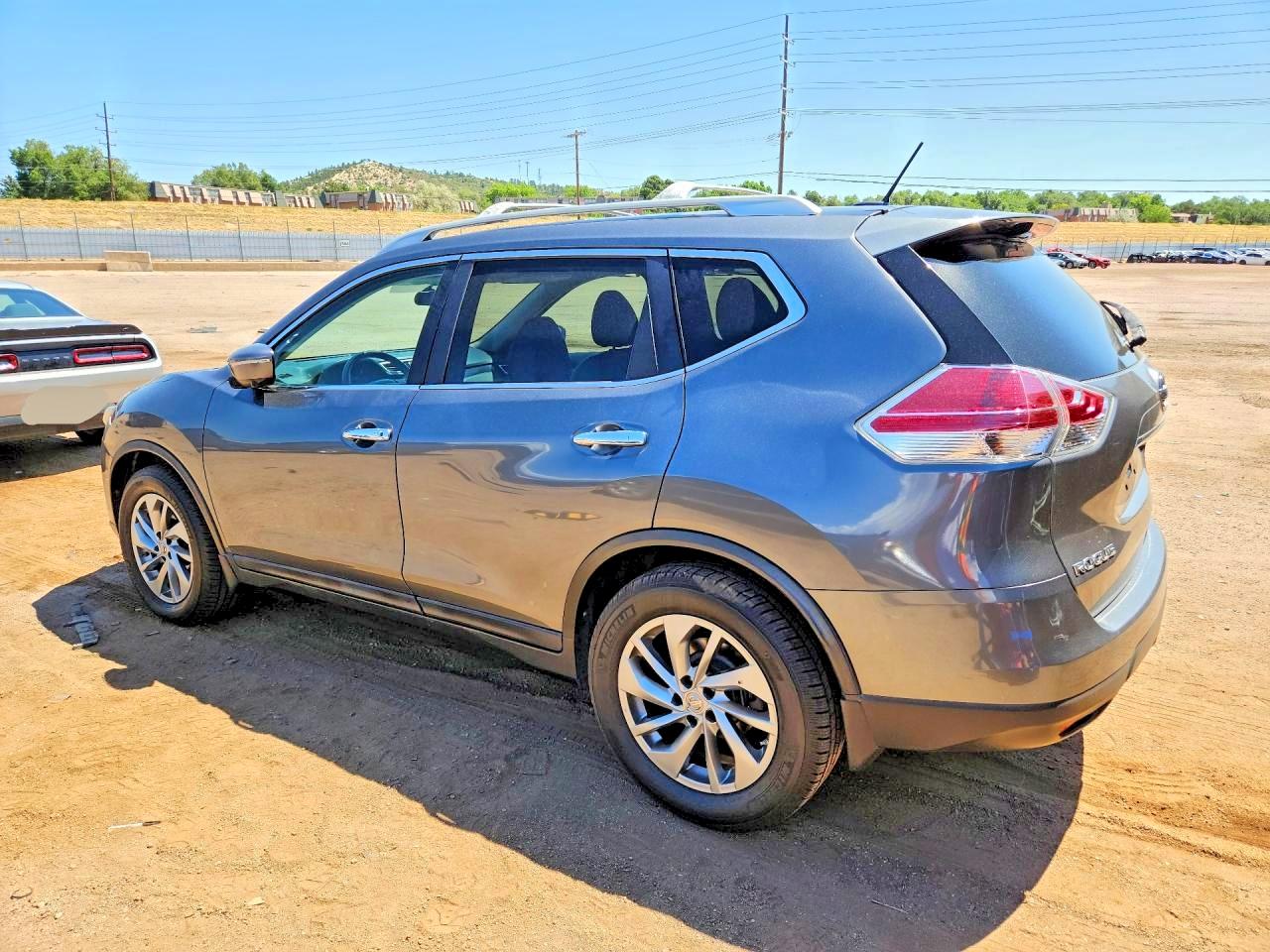 2015 Nissan Rogue Sl Gray vin: 5N1AT2MV2FC762648