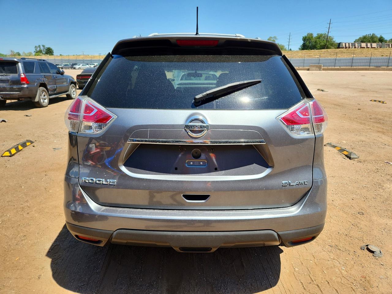 2015 Nissan Rogue Sl Gray vin: 5N1AT2MV2FC762648