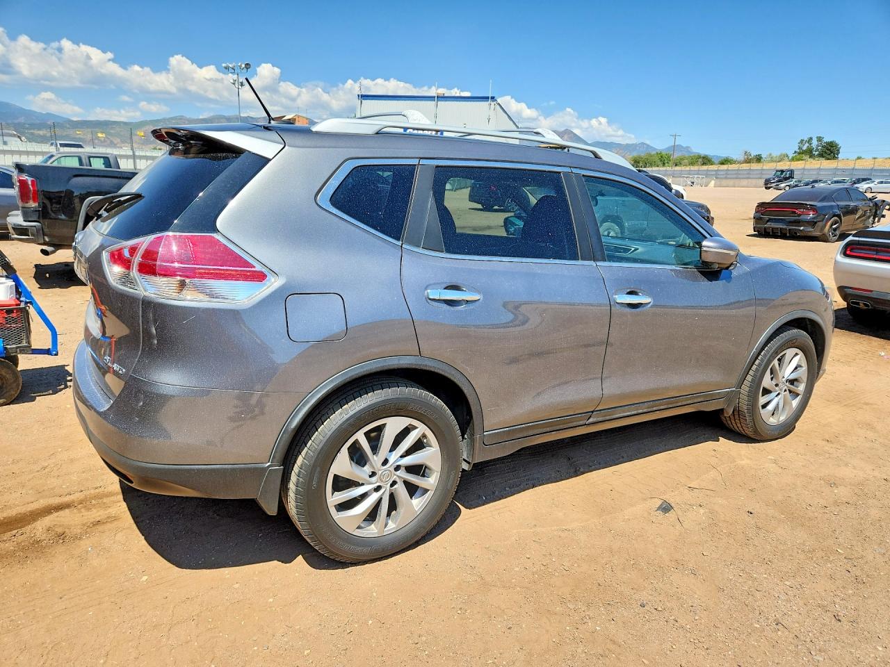 2015 Nissan Rogue Sl Gray vin: 5N1AT2MV2FC762648