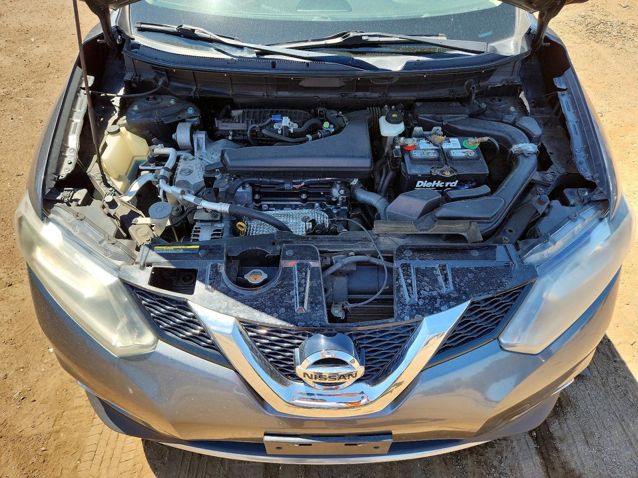2015 Nissan Rogue Sl Gray vin: 5N1AT2MV2FC762648