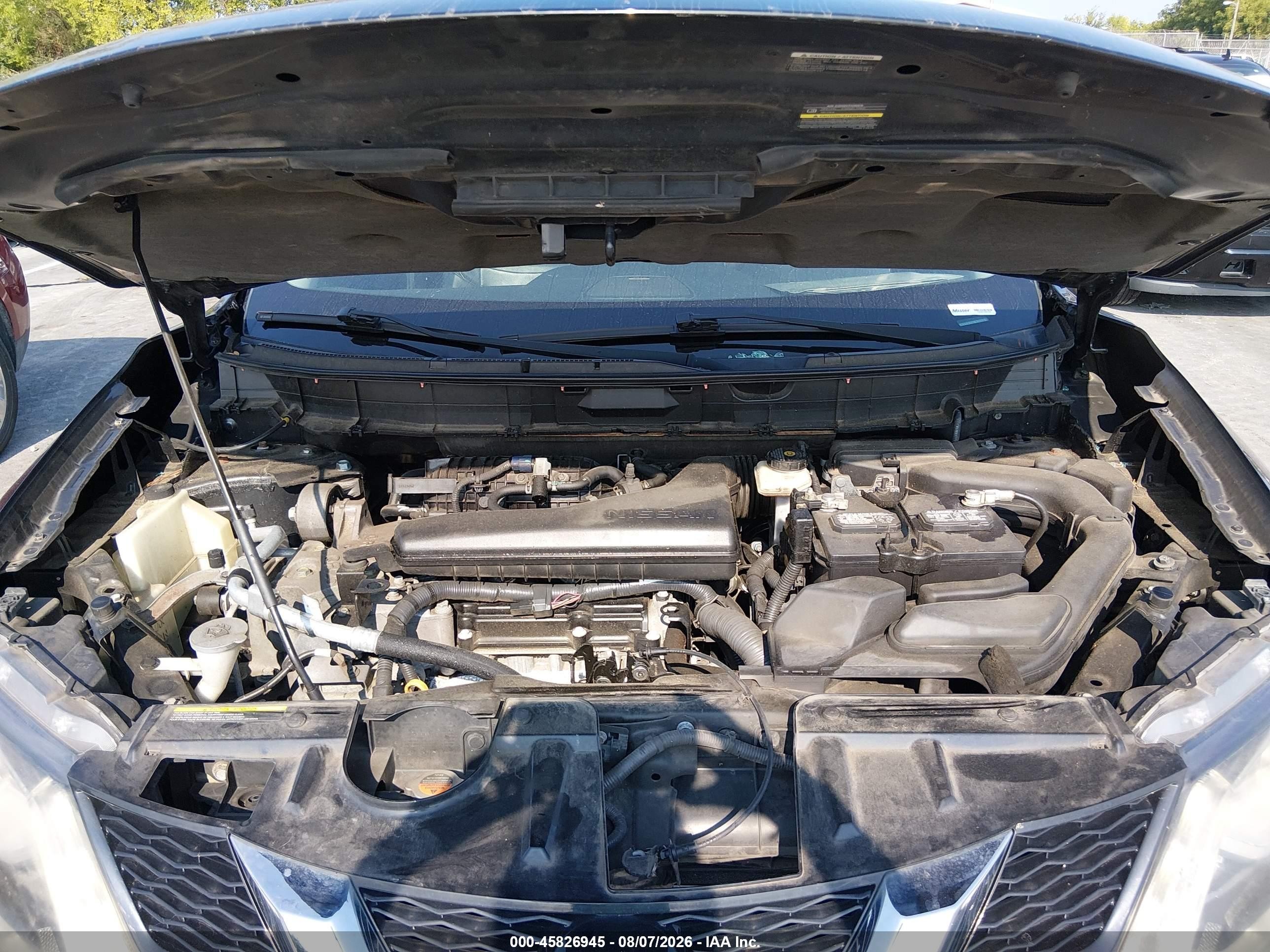 2015 Nissan Rogue Sl Black vin: 5N1AT2MV2FC767915