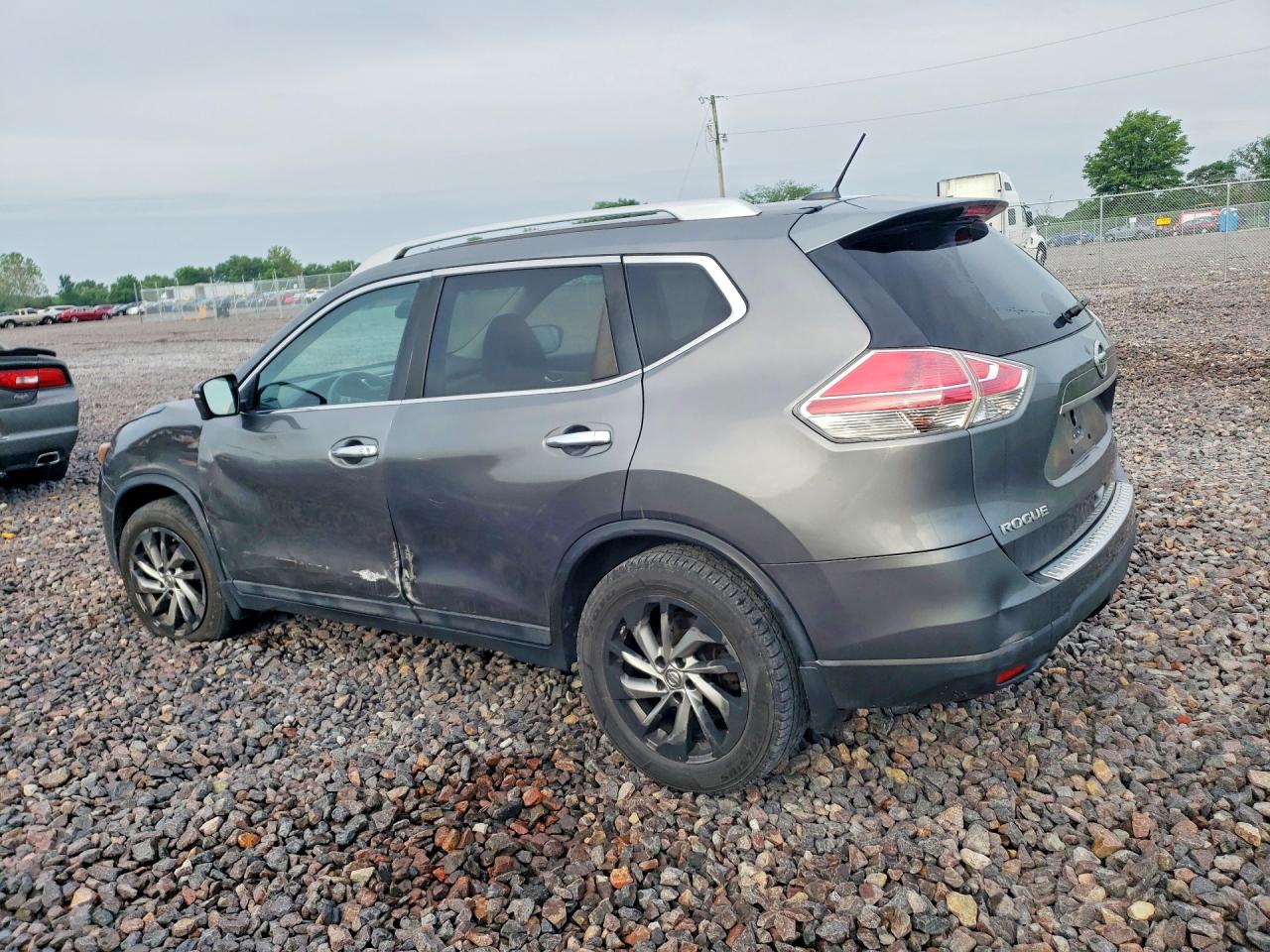 2015 Nissan Rogue Sl Gray vin: 5N1AT2MV2FC771267
