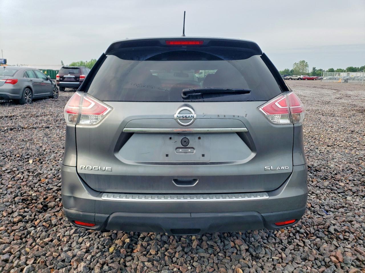2015 Nissan Rogue Sl Gray vin: 5N1AT2MV2FC771267
