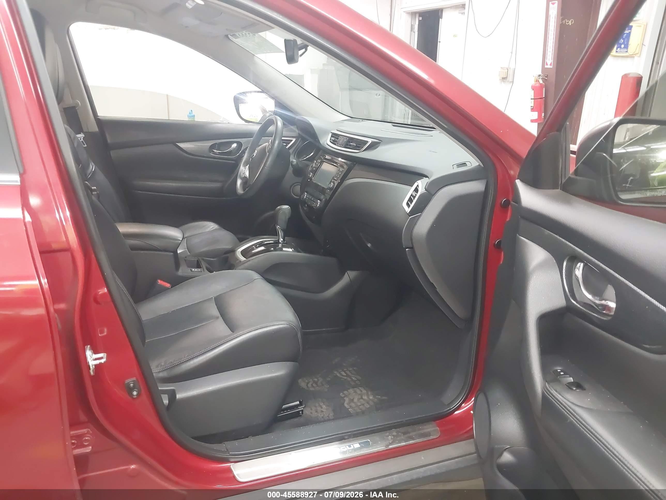 2015 Nissan Rogue Sl Красный vin: 5N1AT2MV2FC776131