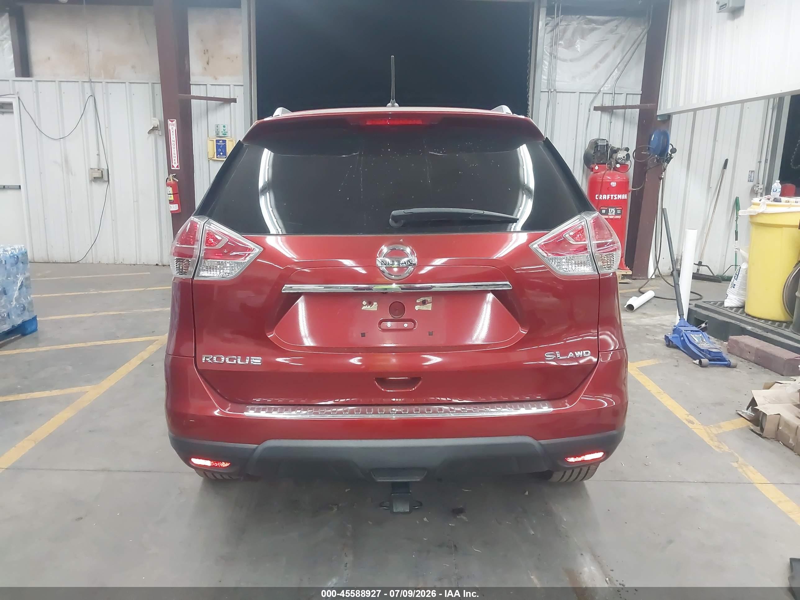 2015 Nissan Rogue Sl Красный vin: 5N1AT2MV2FC776131