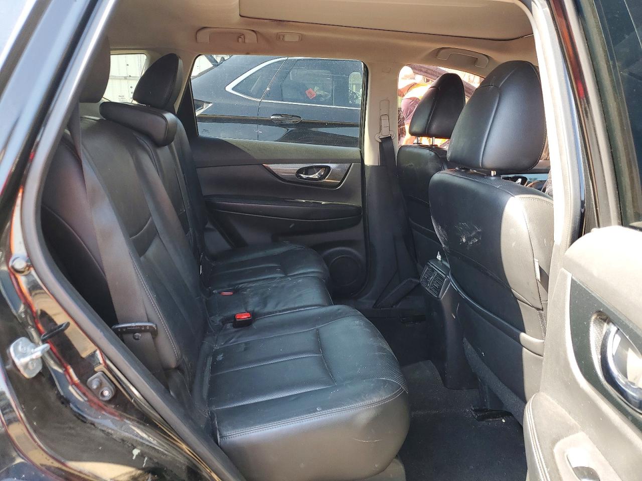 2015 Nissan Rogue Sl Black vin: 5N1AT2MV2FC786951
