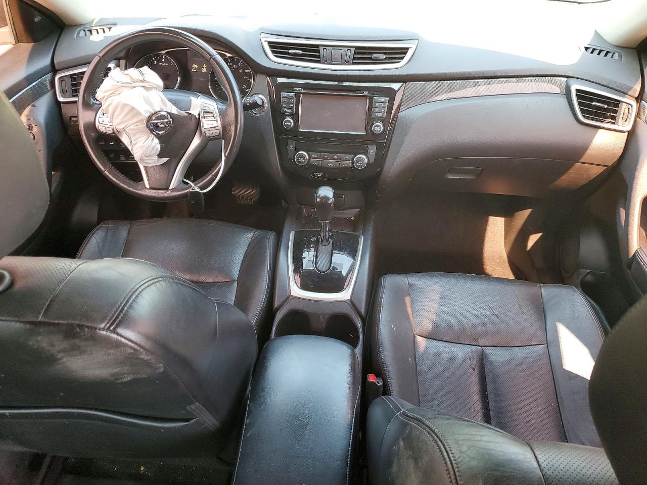 2015 Nissan Rogue Sl Black vin: 5N1AT2MV2FC786951