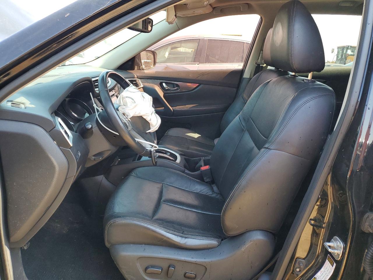 2015 Nissan Rogue Sl Black vin: 5N1AT2MV2FC786951