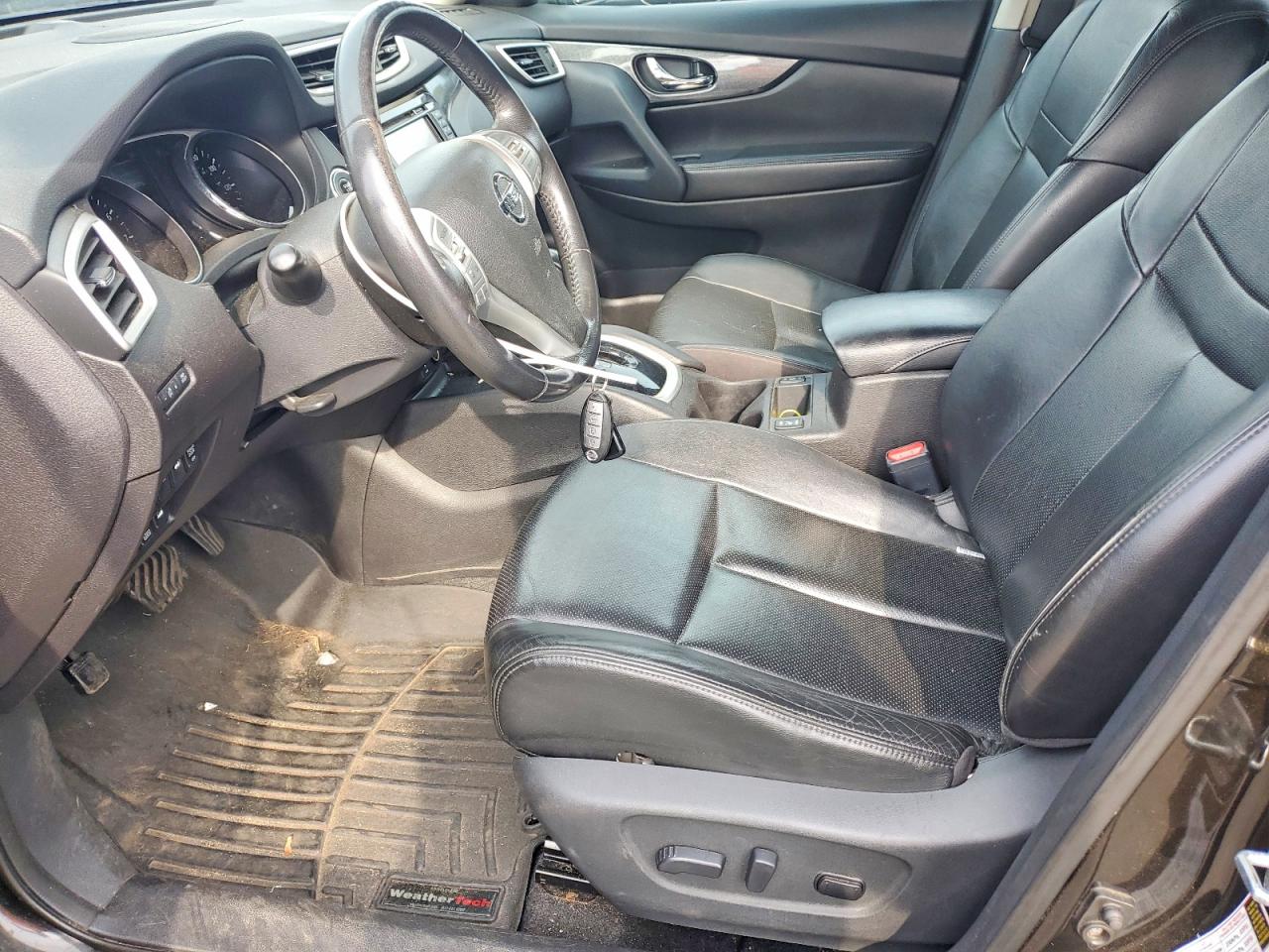 2015 Nissan Rogue Sl Green vin: 5N1AT2MV2FC789834