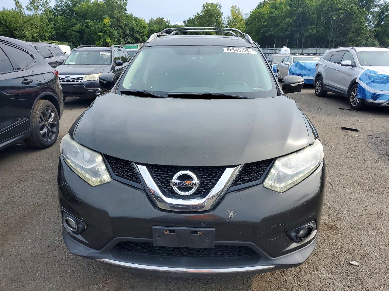 2015 Nissan Rogue Sl Green vin: 5N1AT2MV2FC789834