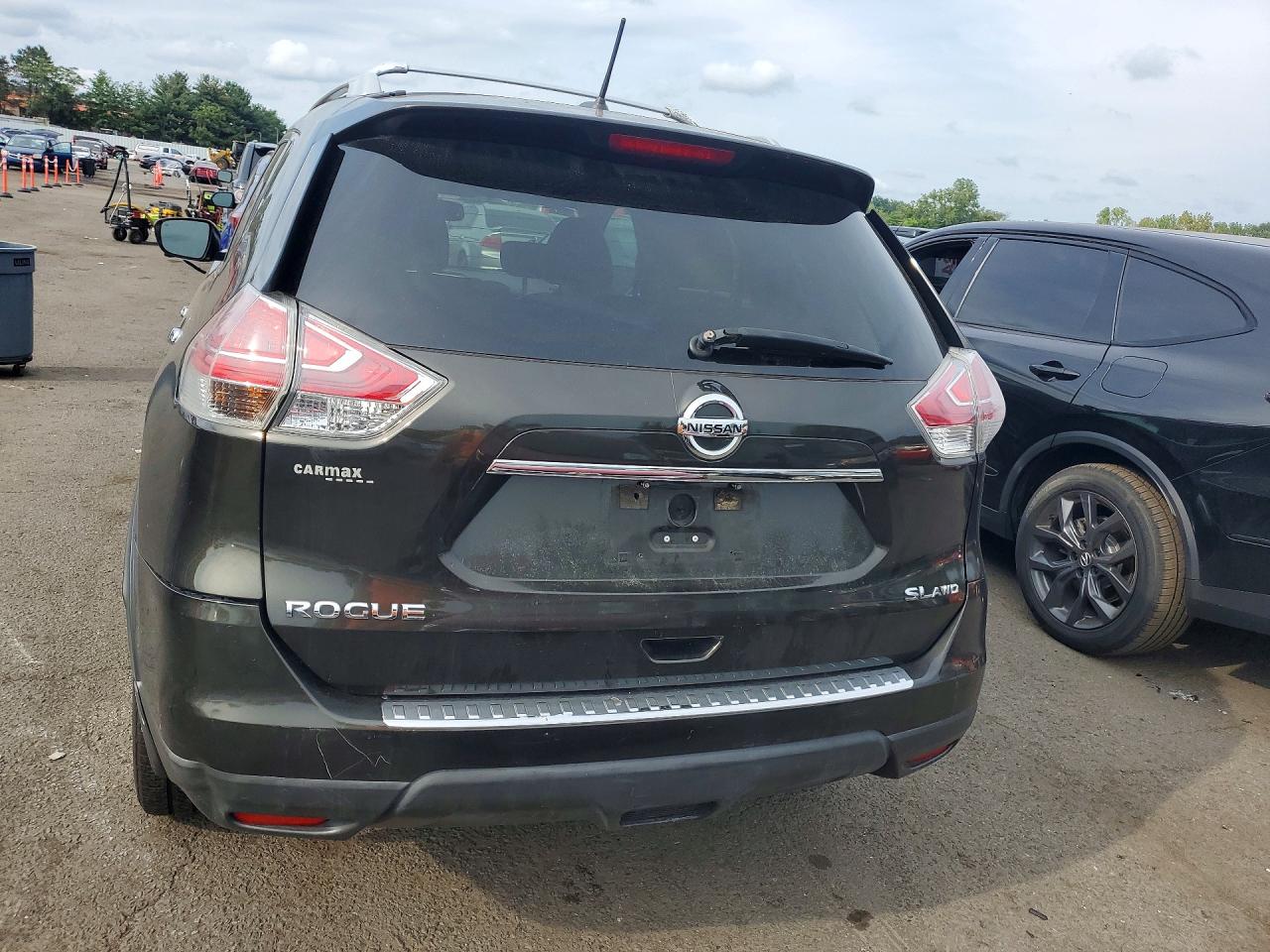 2015 Nissan Rogue Sl Green vin: 5N1AT2MV2FC789834