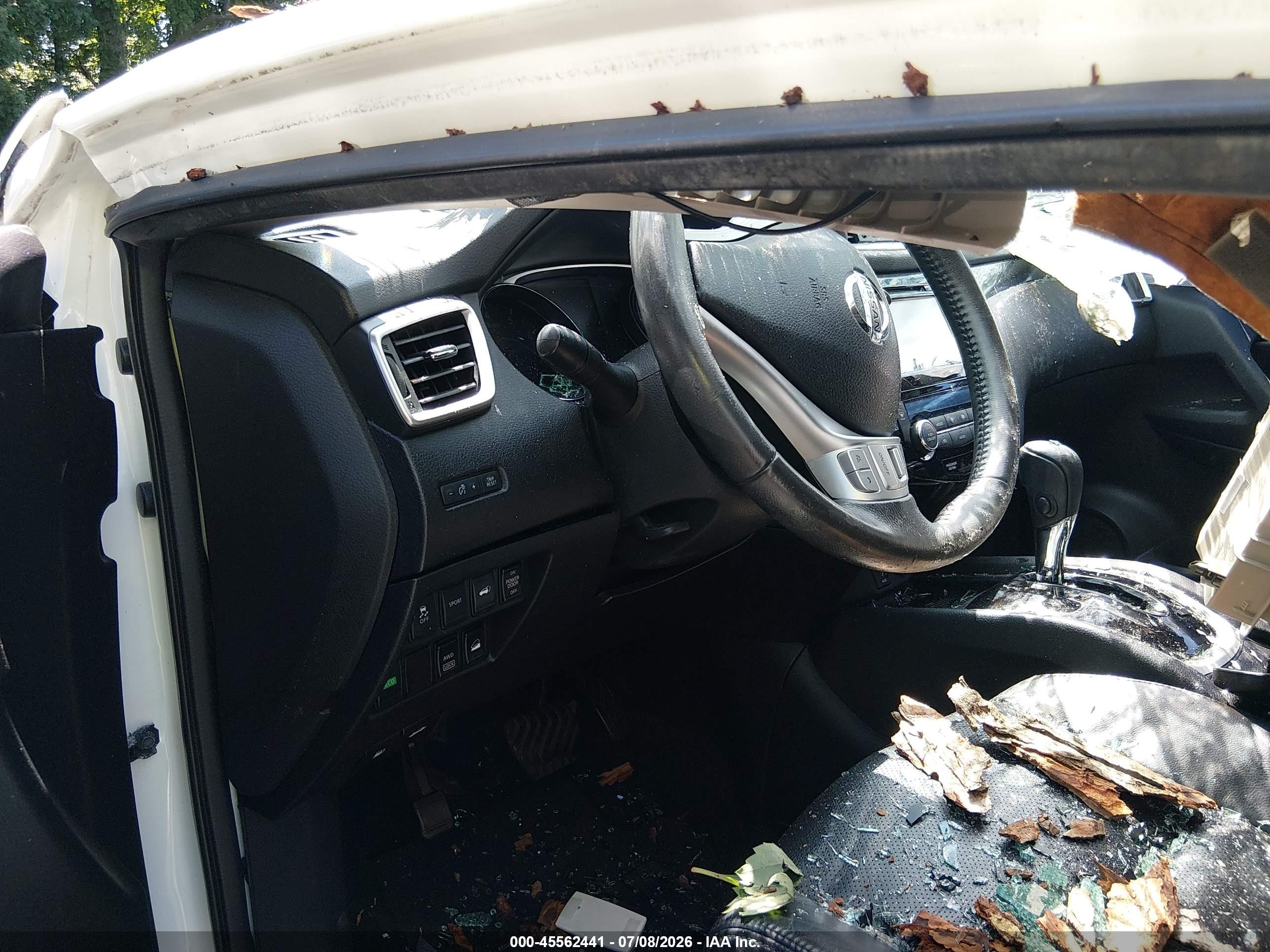 2015 Nissan Rogue Sl Белый vin: 5N1AT2MV2FC802193