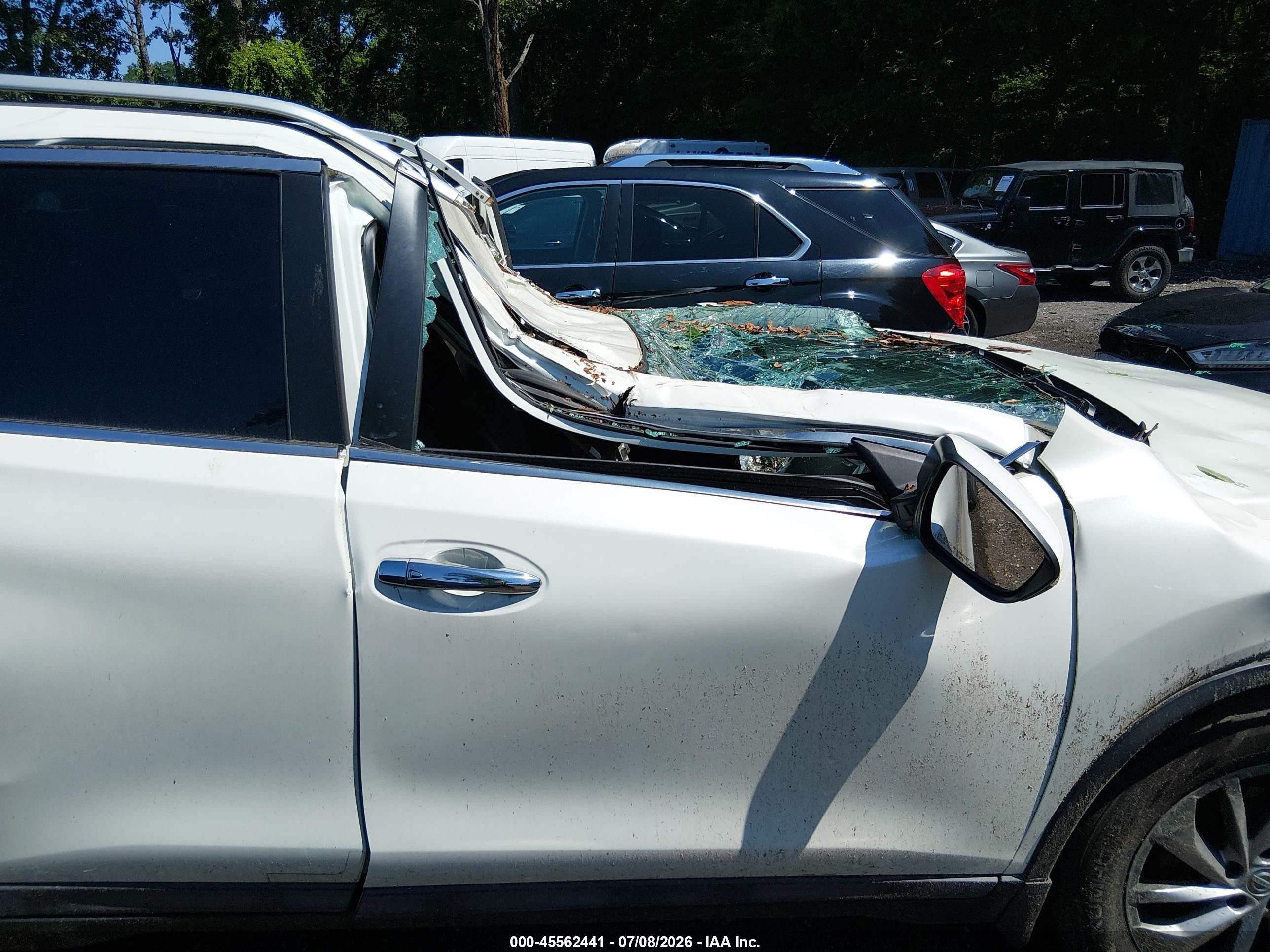 2015 Nissan Rogue Sl Белый vin: 5N1AT2MV2FC802193