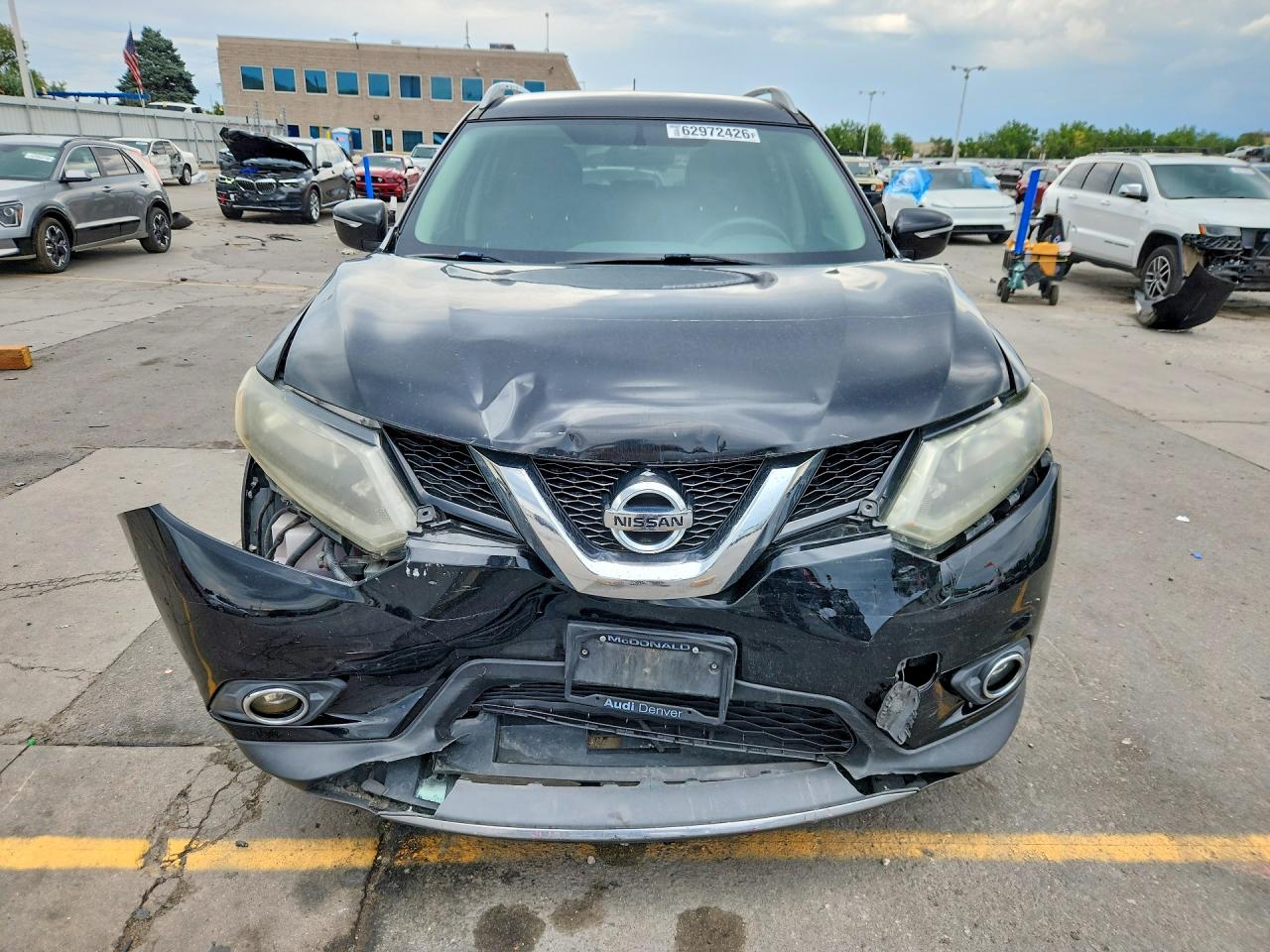 2015 Nissan Rogue Sv Черный vin: 5N1AT2MV2FC811864