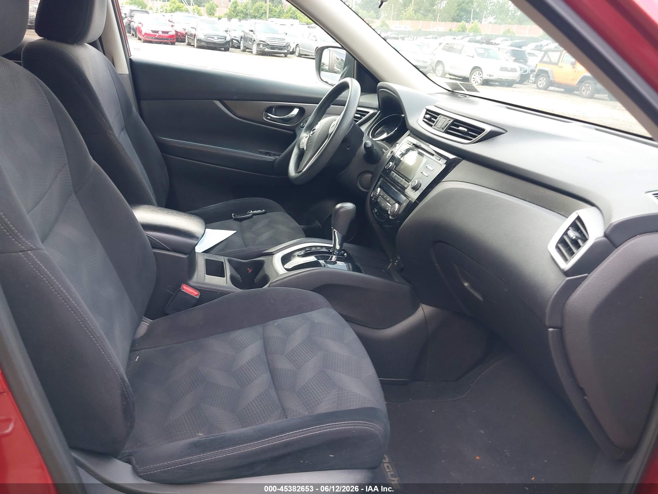 2015 Nissan Rogue Sv Красный vin: 5N1AT2MV2FC818779