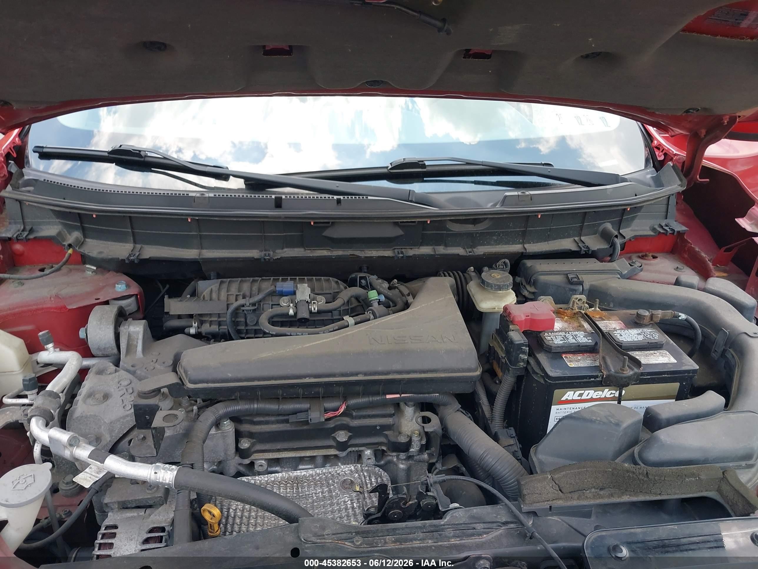 2015 Nissan Rogue Sv Красный vin: 5N1AT2MV2FC818779
