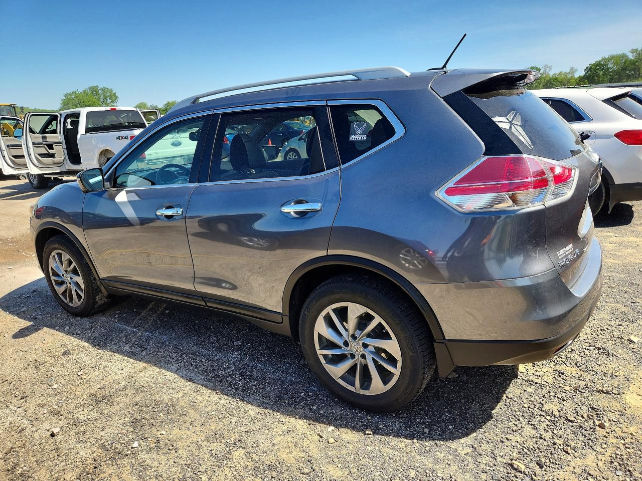 2015 Nissan Rogue Sl Gray vin: 5N1AT2MV2FC823108
