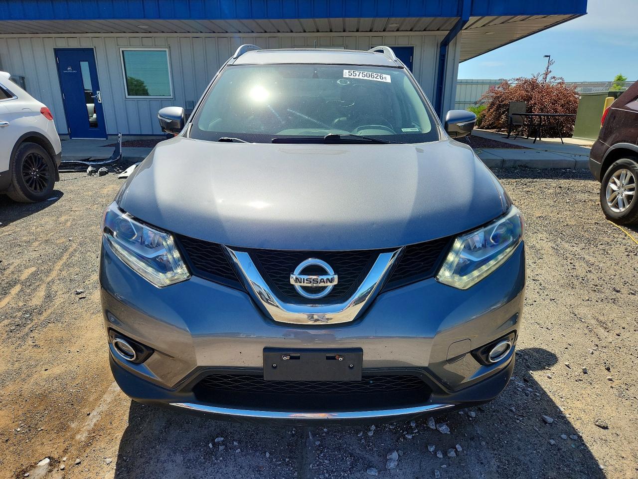 2015 Nissan Rogue Sl Gray vin: 5N1AT2MV2FC823108