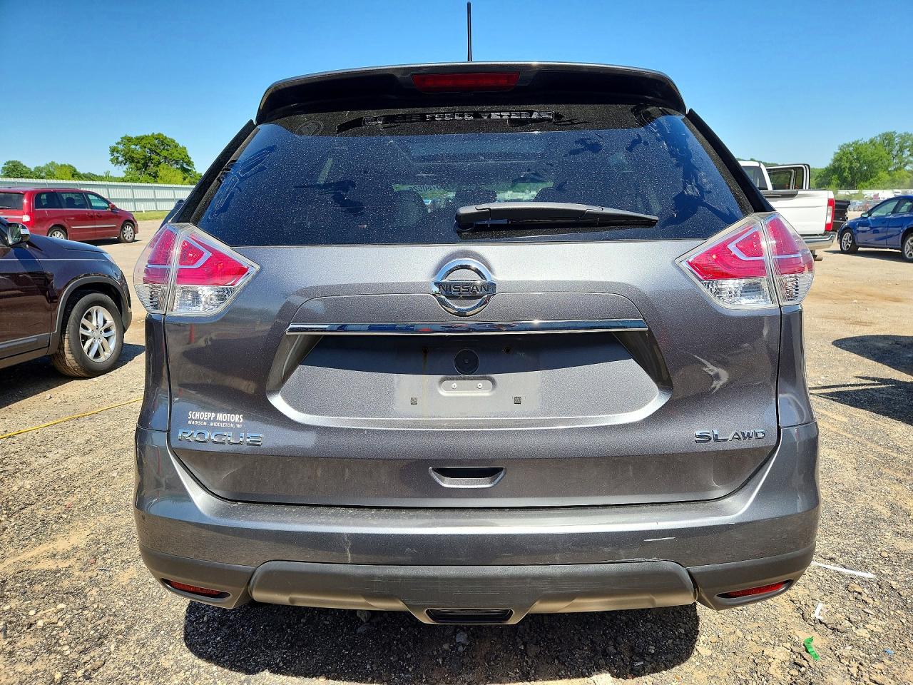 2015 Nissan Rogue Sl Gray vin: 5N1AT2MV2FC823108