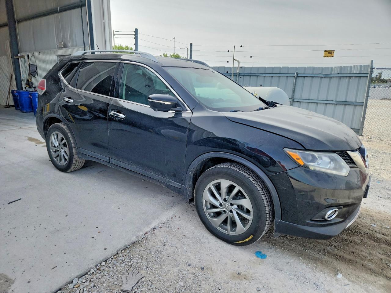 2015 Nissan Rogue Sl Черный vin: 5N1AT2MV2FC823268