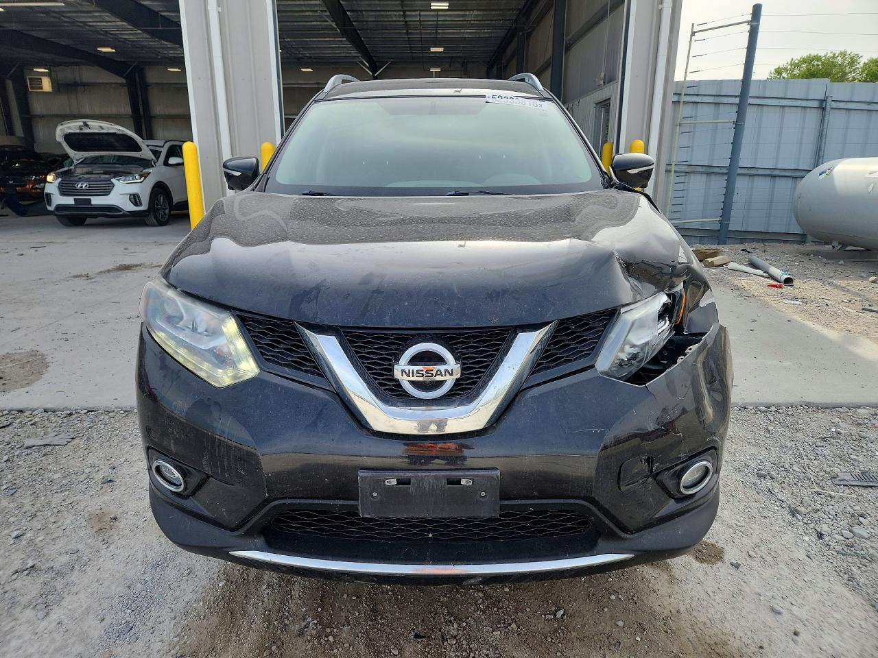 2015 Nissan Rogue Sl Черный vin: 5N1AT2MV2FC823268