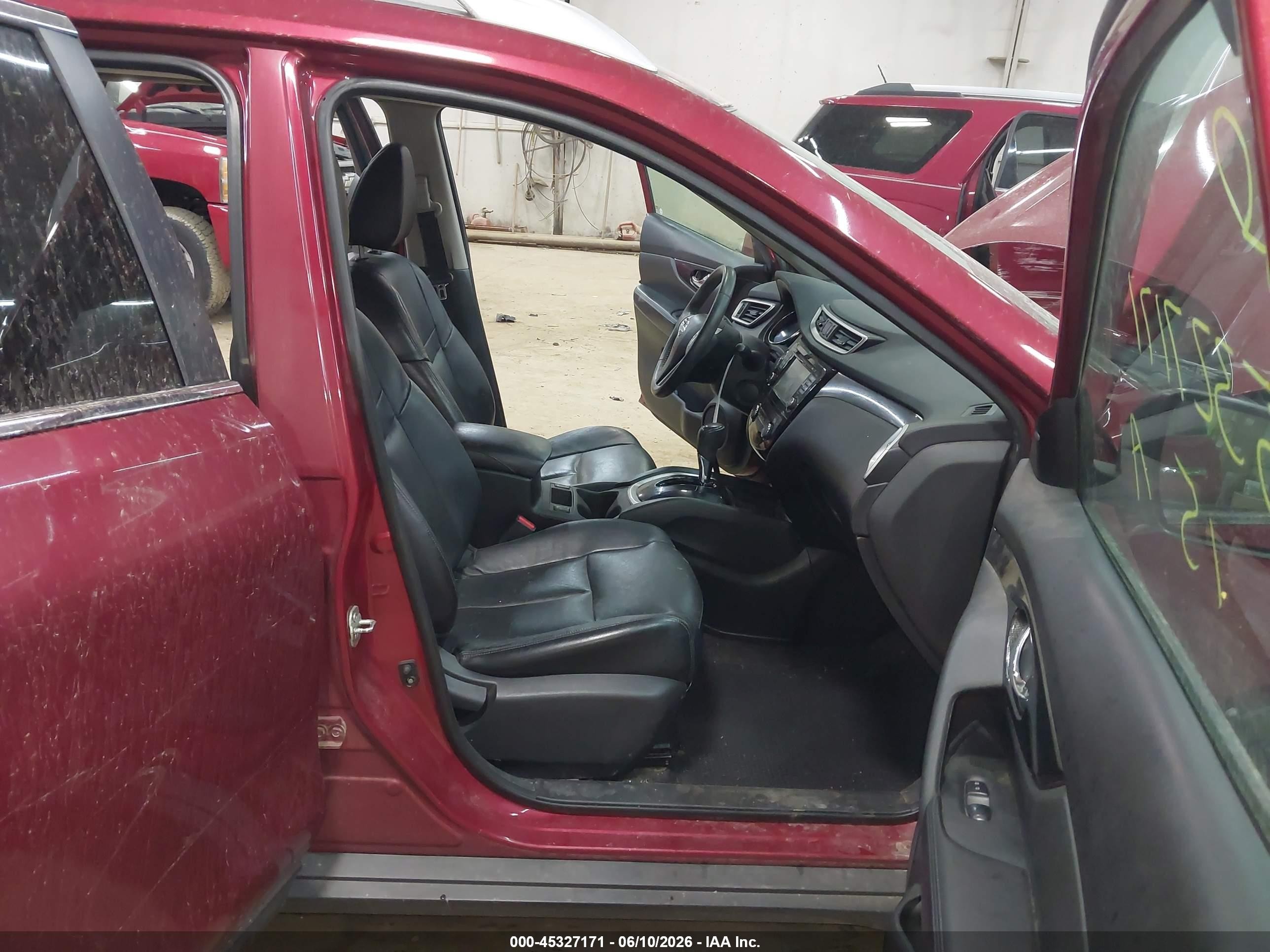 2015 Nissan Rogue Sl Красный vin: 5N1AT2MV2FC830284