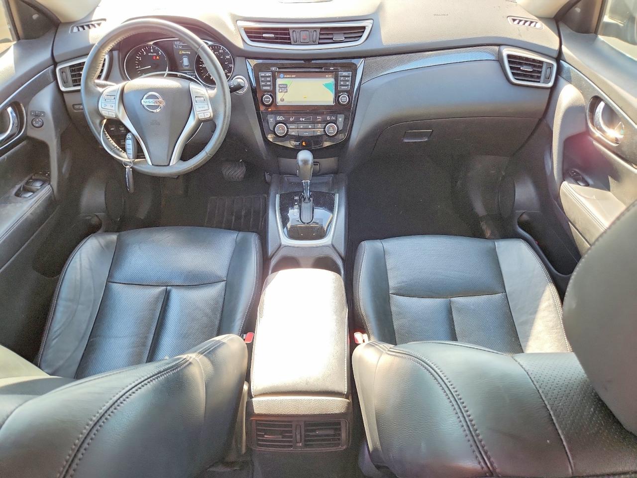 2015 Nissan Rogue Black vin: 5N1AT2MV2FC831113
