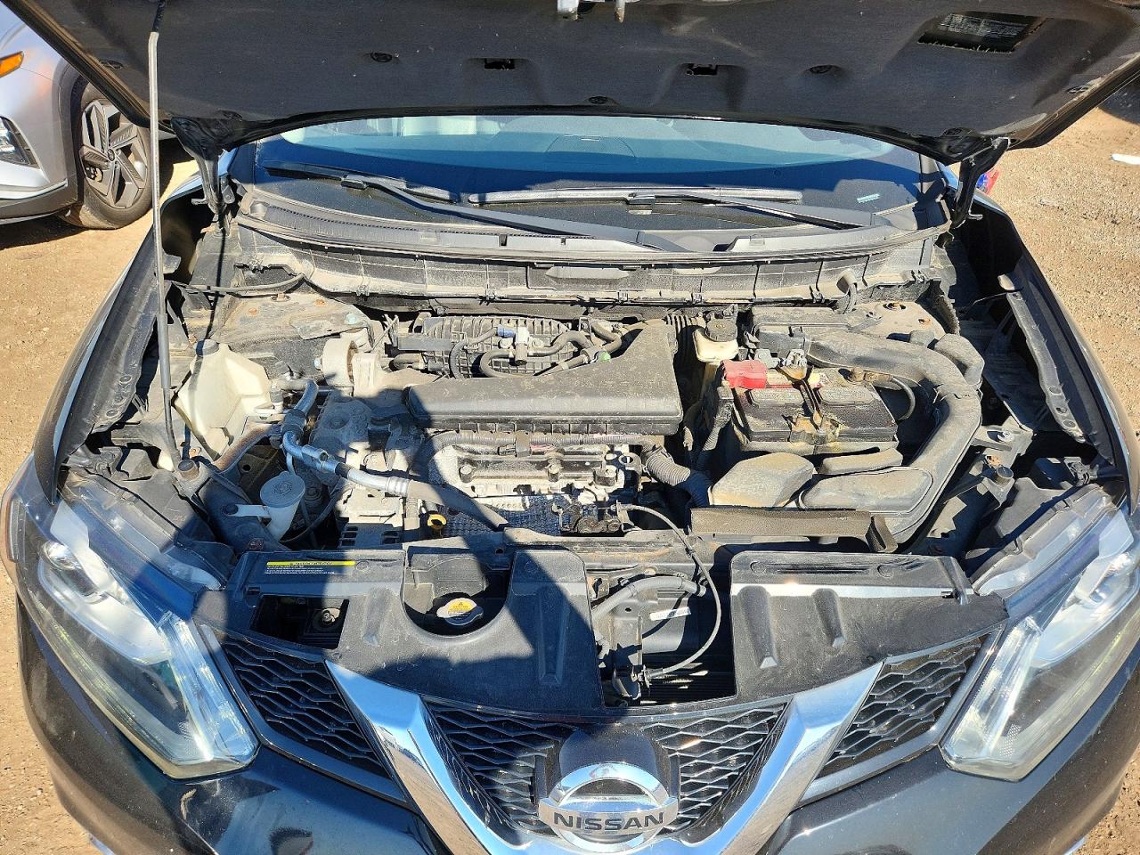 2015 Nissan Rogue Black vin: 5N1AT2MV2FC831113