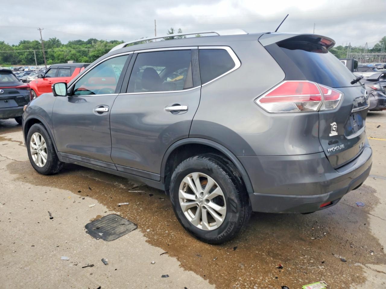 2015 Nissan Rogue Sv Gray vin: 5N1AT2MV2FC832228