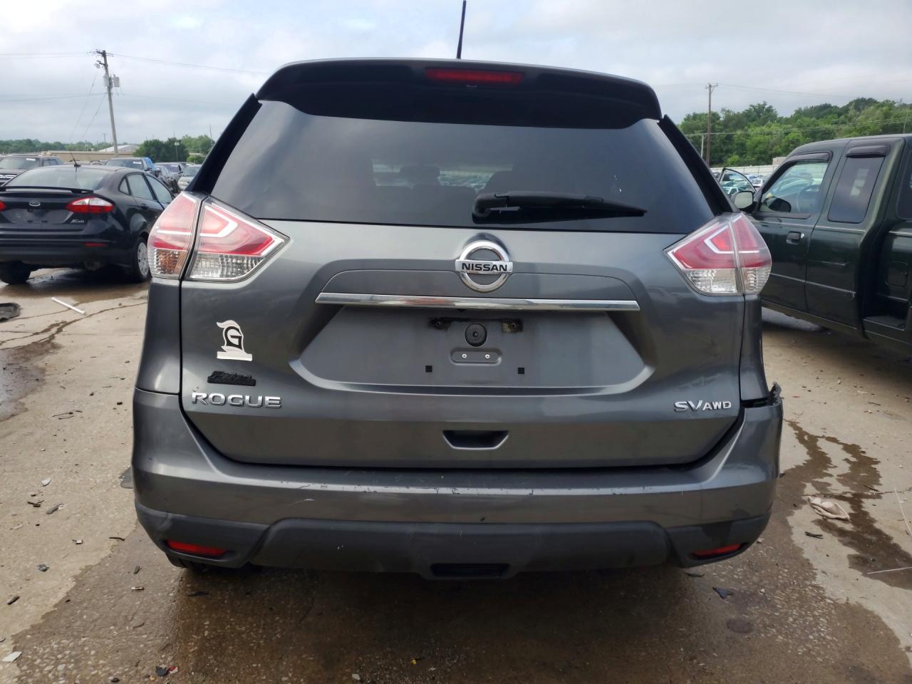 2015 Nissan Rogue Sv Gray vin: 5N1AT2MV2FC832228