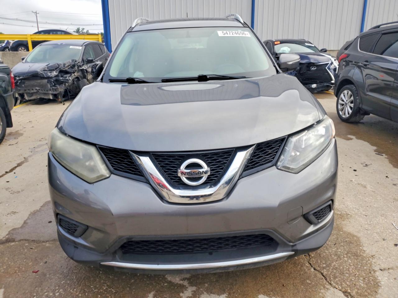 2015 Nissan Rogue Sv Gray vin: 5N1AT2MV2FC832228